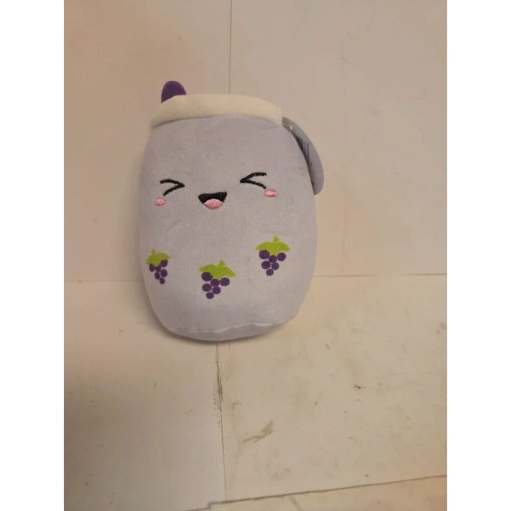 NWT Squishmallows Poplina Purple Boba Tea 5" Plush